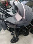 Adbor-Бебешка количка 3в1 Avenue цвят:сив лен/пудра