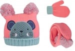 YO!-комплект шапка, шал и ръкавици Pompons