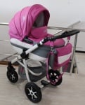 Gusio-Бебешка количка 2в1 Maseratti цвят:розова еко кожа