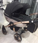 Junama-Бебешка количка за близнаци 2в1 Diamond