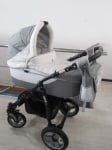Бебешка количка 2в1 Zipp цвят:сив/бял