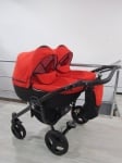 Бебешка количка за близнаци 2в1 Jumper 5 Duo:червен