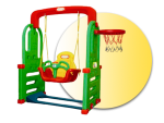 Детска люлка с баскетболен кош JM852