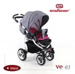 Adbor-Бебешка комбинирана количка Vero:Ve03
