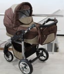 Бебешка количка Arte 3x3 цвят:кафяво каре