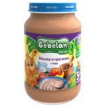 BEBELAN Млечна каша ябълки и праскови с елда 5м. 190г