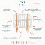 Трансформиращо Легло 5в1 Nika 60x95/60x120см Ingvart