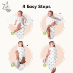 Антистрес Пелени За Повиване Organic 0-3 Месеца 3Бр Дивото Зове Keababies