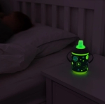 Неразливаща чаша с мек накрайник 350 мл светеща в тъмното EarthSmart Vital Baby