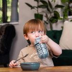 Неразливаща се чаша със сламка 350 мл Сива EarthSmart Vital Baby