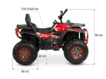 Акумулаторна Кола Terra Red Caretero Toyz