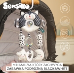 Черно-Бяла Играчка За Пътуване – Котенце Sensillo