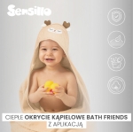 Бебешка Хавлия С Качулка Bathfriends 100X100 Заек Розов Sensillo