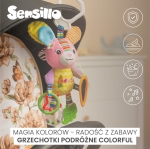 Цветна Дрънкалка За Пътуване – Пеперуда Sensillo