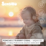 Пончо За Баня – Коралово Синьо Sensillo