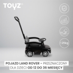 Количка за яздене с родителски контрол Land Rover Caretero Toyz