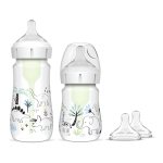 Бебешки шишета Dr.Brown's Anti Colic Options+ Wide Neck, с дизайн, 150 мл., 270 мл.