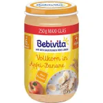 BEBIVITA БИО Пълнозърнеста каша с ябълки и банани 6м. 250г