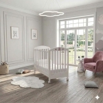 Бебешко легло  Bambino Casa Bella cot bianco-rosa