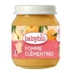 Babybio пюре Ябълки и клементини 6м. 130г