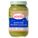 Babybio Био зеленчуково пюре с грах, сладка царевица и ориз 6м. 200г