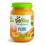 BioNino БИО Пюре Тиква и морков 4м. 190г