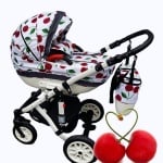 Бебешка количка 3в1 Carrera fruit цвят:cherry