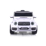 Акумулаторен джип Mercedes AMG G63  бял, EVA гуми, коженa