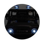 Акумулаторен джип Toyota FJ Cruiser черен EVA гуми