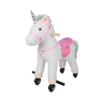 Детско Конче с колела и звук розово