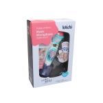 Записващ микрофон с музика и светлина си