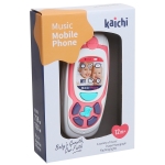 Играч. мобилен телефон с муз.и све розов