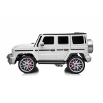 Eл.джип MERCEDES G63 за две деца бял EVA