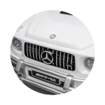 Eл.джип MERCEDES G63 за две деца бял EVA