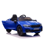 Ел. кола BMW M5 синя,EVAгуми,коженa