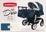 Adbor-Бебешка количка за близнаци Duo Stars цвят:D08
