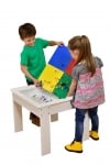 Детска маса с 2 столчета-двустранна WHITE/GRAY