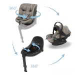 Комплект столче за кола Foppapedretti 3 в 1 Disk Grow i-Size + база Disk i-Size + столче Disk Infant i-Size