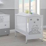 BAMBINO CASA Комплект 3ч. бебешко легло + скрин и гардероб с пуш механизми Dolce Mio grigio