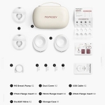 Двойна електрическа помпа за кърма Momcozy M5 Hands-Free, Grey