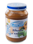 Ganchev-пюре ябълки и кайсии 4м+ 190гр