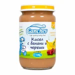 GANCHEV Кисел с банани и череши 4м. 190г