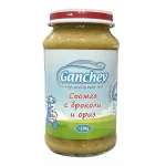 GANCHEV Сьомга с броколи и ориз 8м. 220г
