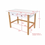 Детско Комбинирано Легло GINGER HOME CHERRY с Бюро, Скрин, Шкаф и Подматрачна Рамка, 90x200 см