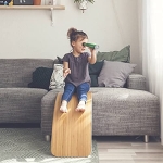 Дървена Дъска за Баланс Ginger Home – Безопасна Играчка за Деца, 82x30x15 см