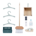 Детска Дървена Пералня 3 в 1 с Мивка с Течаща Вода и Сушилня GINGER HOME, 86×32×90 см