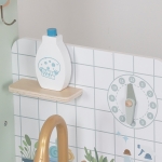 Детска Дървена Пералня 3 в 1 с Мивка с Течаща Вода и Сушилня GINGER HOME, 86×32×90 см