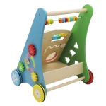 Детска Дървена Проходилка GINGER HOME с Активности, Ксилофон и Сортер, 35.1x31.3x46 см