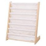 Детска Етажерка за Книги Дърво GINGER HOME, 6 Рафта, Монтесори 64x30x79 см