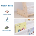 Детска Етажерка за Книги Дърво GINGER HOME, 6 Рафта, Монтесори 64x30x79 см